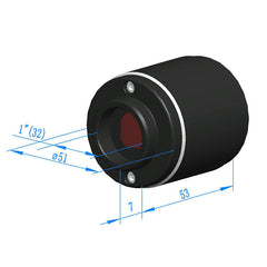 Digital Microscope Camera High Sensitivity 1080p 50fps USB WiFi Output with SONY IMX307 CMOS Sensor WUCAM1080P