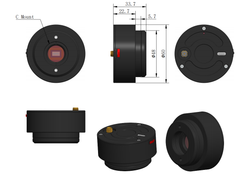 WiFi Microscope C-mount CMOS Camera with IMX678 Sensor WUCAM1080PB
